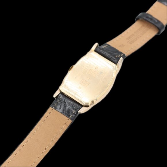 Vintage Elgin Rectangular Men's Mechanical Wristwatch 525 USA 14k Gold Filled - Picture 2 of 5